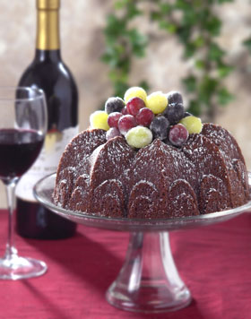 Chocolate Cabernet Flavors Di Vine Wine Cake