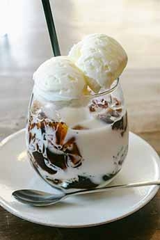 Japanese Coffee Jelly Sundae