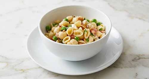 Shells With Peas & Prosciutto