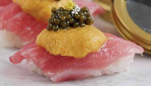 Uni & Toro Sushi With Caviar
