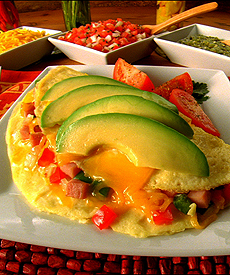 Ham & Avocado Omelet