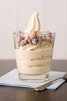 Waffle Cup Sundae Soft Serve Ice Cream