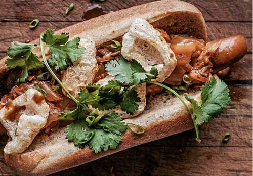 Pork Rinds On Hot Dog