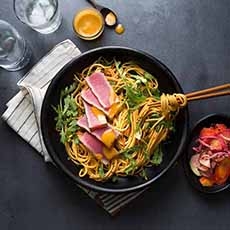 Thai Noodle Salad With Seared Tuna
