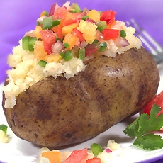 Salsa Baked Potato