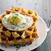Cheddar Chive Waffles