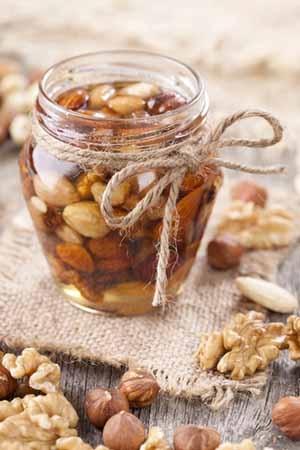 Mixed Nuts In Honey