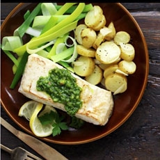 Halibut With Pesto