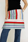 striped apron