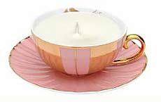 Peony Blossom Teacup Candle