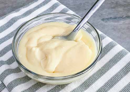 Bowl Of White Chocolate Ganache