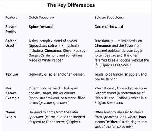 Speculoos vs Speculaas