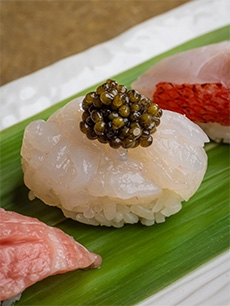 Scallop-Caviar Sushi Bomb