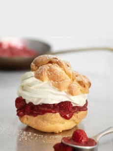 Raspberry Cream Puff