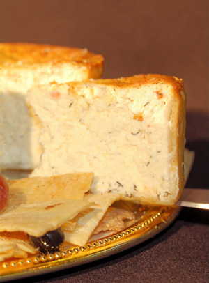 Savory Cheesecake Slice