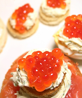Salmon Caviar Hors D'Oeuvres