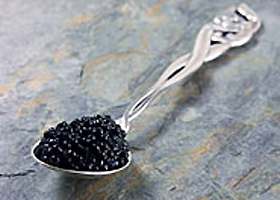 Black Caviar On Spoon