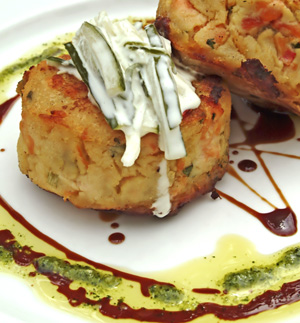 Salmon Cakes and Balsamic